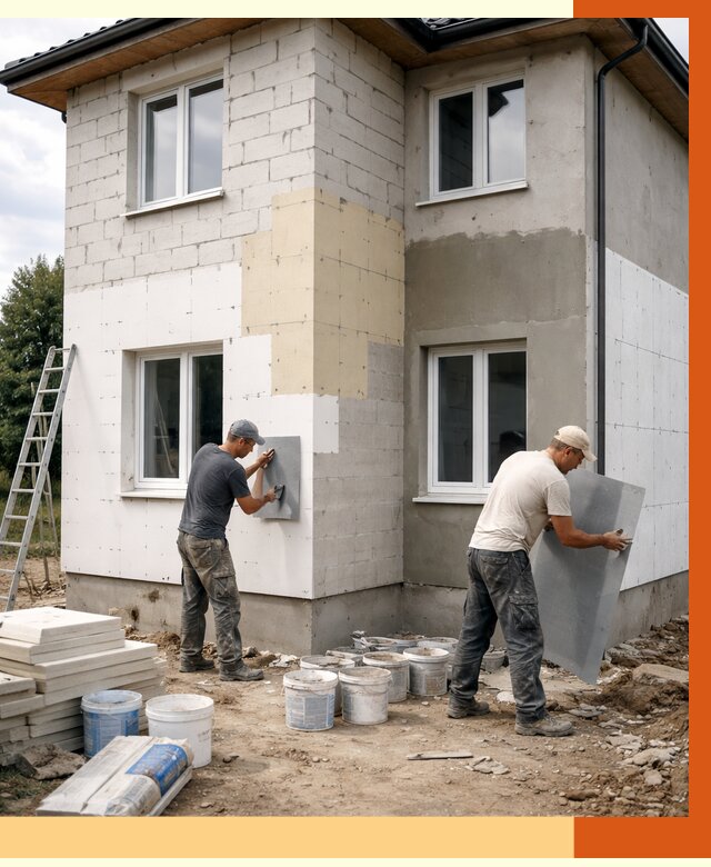 Утепление дома из газобетона в Троицке от 4331 руб./м² — заказать у ТепломастерТрц
